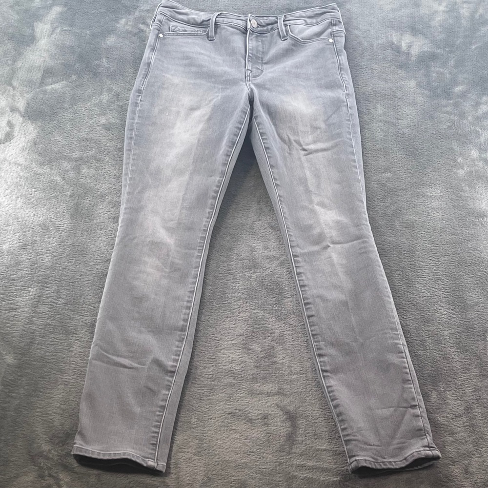 Athleta Sculptek Slim Grey Denim Jeans Womens Size 4 Performance Stretch Pants